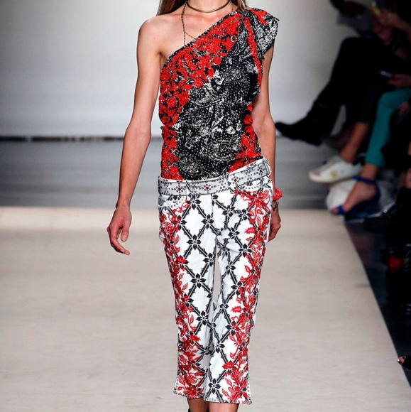 Isabel Marant Jeans Isabel Marant Godart Embroidered Cropped